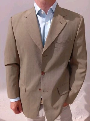 Francesco Smalto Men's Brown 31% Silk Jacket Size 40 UK Made In Italy RRP £1,450 - Image 1 of 4