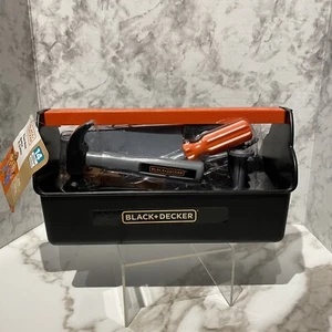 Black and Decker Junior Tool Box 14 Tools and Accessories NEW Age3+ - Picture 1 of 8