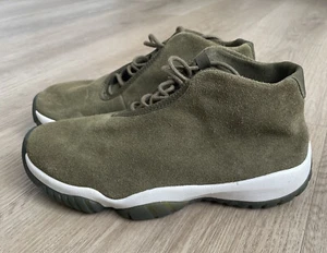 Women's Nike Air Jordan Future Olive Green Canvas Shoes  AR0726-300 Size 7 NEW - Picture 1 of 6