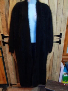 Vintage Belldini Angora Rabbit Hair 3/4 length coat -Size Small - Picture 1 of 6