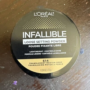 L'Oreal Infallible Loose Setting Powder - 614 Translucent Medium-Deep - NEW - Picture 1 of 2