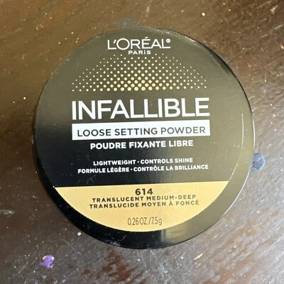 L'Oreal Infallible Loose Setting Powder - 614 Translucent Medium-Deep - NEW - Image 1 of 2