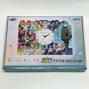 SEGA Lucky kuji Project Sekai The Movie Acrylic Clock Prize A Hatsune Miku JAPAN - Picture 1 of 2