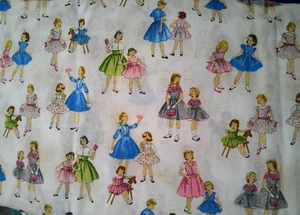 McCalls Style Cotton Fabric # 30523 Fashion Dress 2 Yards Little Girls Mom - Picture 1 of 3