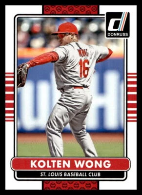 2015 Donruss #159 Kolten Wong   St. Louis Cardinals - Image 1 of 2
