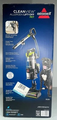 BISSELL CleanView Allergen Lift-Off Pet Vacuum - Black Electric Green 3059 - Image 1 of 4