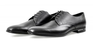 PRADA SAFFIANO DERBY BUSINESS SCHUHE 2EC030 SCHWARZ LEDER NEU - Bild 1 von 10