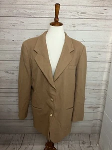 L L Bean hellbraune Blazerjacke mit drei Knöpfen Damen Größe 16 - Bild 1 von 6