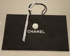 CHANEL Black Shopping Paper Bag Large 28 1/2”X16 1/2” 5 3/4” Camellia  &Ribbon