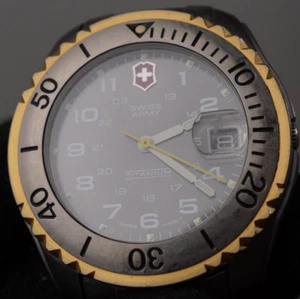 Swiss army Victorinox the Titanium case + bracelet watch 40mm 100m 2 tone - Picture 1 of 16