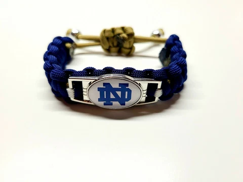 Notre Dame Fighting Irish Adjustable Charm Bracelet Fan Apparel & Souvenir NCAA Cover