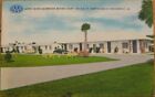 Brunswick, GA 1940 Linen Ad Postcard: Seabreeze Motor Court / Motel - Georgia