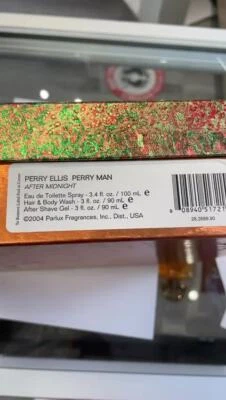 Perry Man 3 Pieces Set 3.4oz EDT +3oz Hair & Body Wash +3oz  After Shave Gel - Image 1 of 4