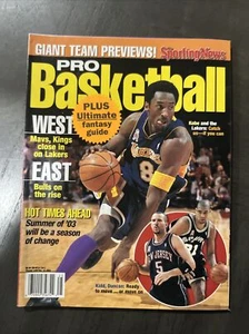 2002-2003 Sporting News Pro Basketball Yearbook magazine NBA Kobe Bryant Duncan - Picture 1 of 7