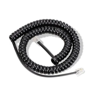 Phone Cords, 10 FT Uncoiled/1.2 FT Coiled Telephone Cord - Picture 1 of 7