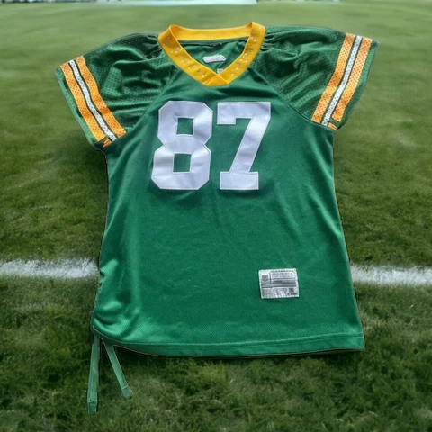 Green Bay Packers Women's Small Jersey Reebok Studded 87 Nelson 🌿1446 Cover