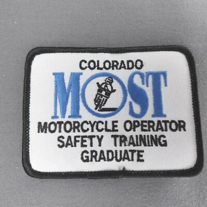 Colorado CO MOST Motorrad Bediener Sicherheitstraining Absolvent 3"" x 3/4"" Patch - Bild 1 von 2