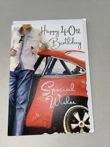 Jonny Javelin Happy Birthday card - 40th
