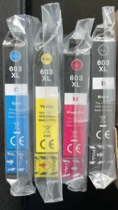 603XL Ink Cartridges with Epson XP-2105 XP2100 XP3105 XP4100 XP3100 WF-2830 4x - Zdjęcie 1 z 3