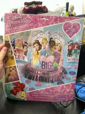 Disney Princess 23 Piece Table Decorating Kit Party Supplies New!!! - Image 1 of 2