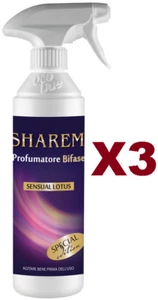 3 DEO TWO PERFUMER SHAREM BIFASE SENSUAL LOTUS ELIMINATES AND PERFUME SPRAY 500ML - Picture 1 of 2