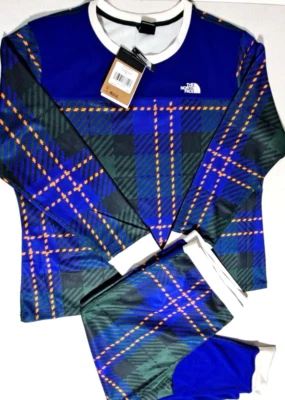 Conjunto de capa base térmica a cuadros gofre estampado The North Face para mujer talla 3XL nuevo con etiquetas Foto 1 de 4