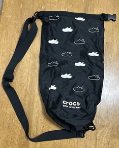 Crocs Brand Large Wet Dry Waterproof Bag - 14L Black White - Picture 1 of 5