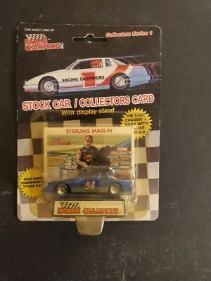 1989 Racing Champions Series 1, Sterling Marlin, #94 Sunoco, Blue, Plastic Tires - Image 1 of 4