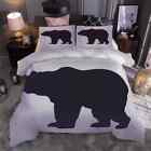 Stable Brown Bear 3D Print Duvet Quilt Doona Covers Pillow Case Bedding Sets
