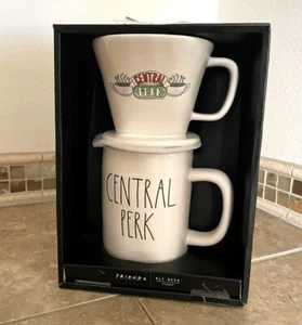 Rae Dunn Central Perk Friends Coffee Drip & Coffee Mug Set New in Box - Picture 1 of 3