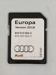 GENUINE AUDI A3 SAT NAV NAVIGATION SD CARD MMI MIB-S EUROPE 2016 8V0919866D. - Picture 1 of 2