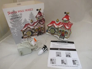 2012 Dept 56 North Pole Series NORTH POLE BIKE SHOP  #4025281 - Tested Works ! - Picture 1 of 10