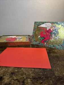 Tarjeta de Navidad Golden Angel Marcel Schumann Caja de 14 (Peggy Tools) - Imagen 1 de 14