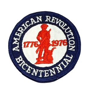 American Revolution Bicentennial 1776 1976 Vintage Twill Patch Badge - Picture 1 of 2