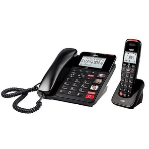 Fysic FX-8025 Bureautelefoon + Dect handpost - met SOS knop, Groot verlicht disp - Zdjęcie 1 z 8