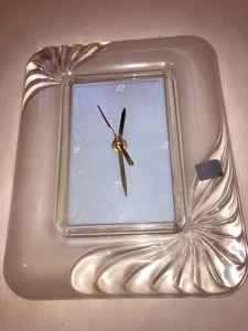 Mikasa SA 250 / 850 Mystique Crystal Glass Desk Clock 10x8” W Germany not workin - Picture 1 of 3
