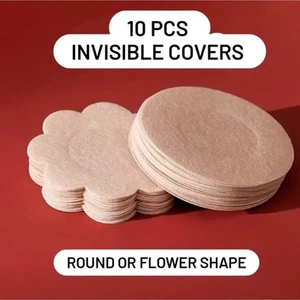10 pcs Invisible Nipple Covers Round Shape - Picture 1 of 9