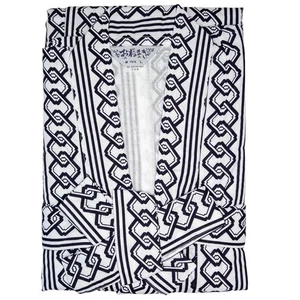 NEW: Mens Size L Onsen Hot Spring Resort Cotton Gauze Nemaki Geometric Print: C - Picture 1 of 5