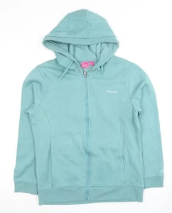 LA Gear Women's Green Full Zip Hoodie, Size 12 - Picture 1 of 12