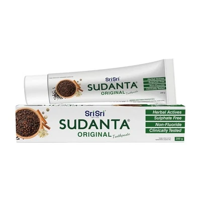 Sri Sri Tattva Sudanta Ayurvedische Kräuterzahnpasta Ganz Natürlich 200gm - Bild 1 von 4