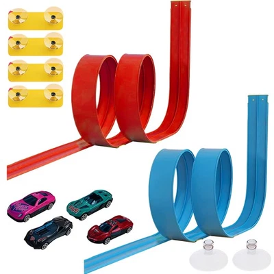 15FT Flexible Race Track for Kids Racing Car Ramp Track Kit with Suction - image 1 of 4