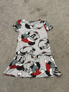 Vestido Disney Tema Navidad Niñas Talla 6x Minnie Mouse Con Sombrero de Papá Noel - Imagen 1 de 5