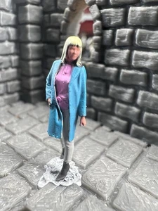 Railway Figure OO Gauge WOMAN IN BLUE Coat 3D Printed Hand Painted 1:76 Train - Picture 1 of 7