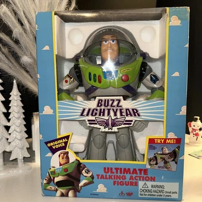 Toy Story Buzz Lightyear 1995 primera edición Ultimate Talking Action Think Way Foto 1 de 4