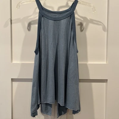 Hard Tail Forever Halter Crew Fly Back Tank NWT Blue Women’s Small - Image 1 of 4