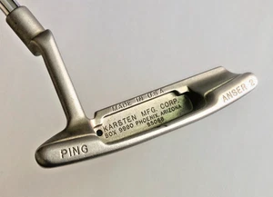 Vintage Rare Ping Anser 2 Putter Nickel Satin Finish 35" Steel Shaft Right Hand - Picture 1 of 9