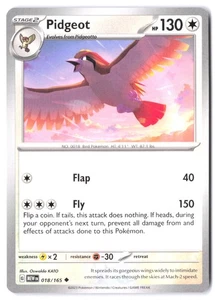 Pidgeot 018/165 SV: Scarlet & Violet 151 NM - Picture 1 of 2