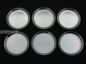 WMF Cromargan - - - 6x Plato de cristal Ø 9,5 cm mate - Diseño reducido - - - Imagen 1 de 6