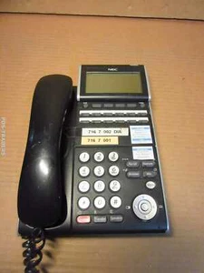 NEC DTL-12D-1 Univerge Digital Phone 12-Keys Telephone Black INCL HANDSET - Photo 1/3
