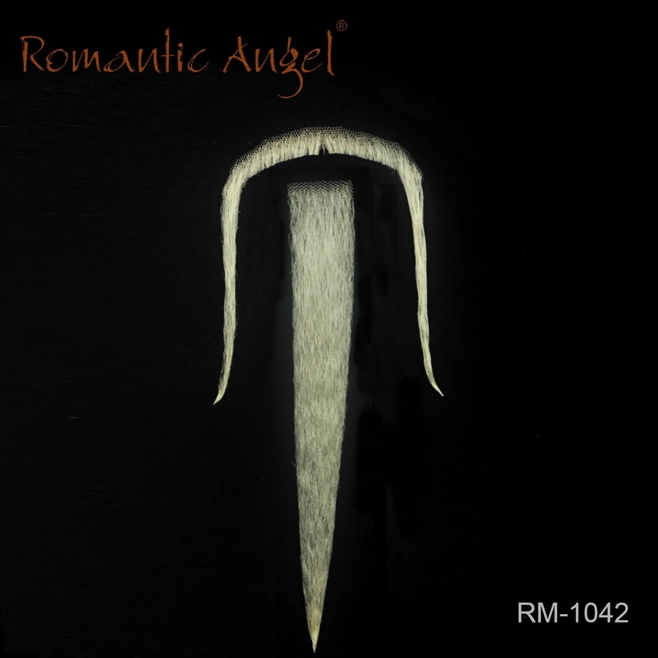 DISFRAZ VAQUERO MEXICANO BIGOTE/BARBA BIGOTE HECHO A MANO CABELLO HUMANO Foto 1 de 4